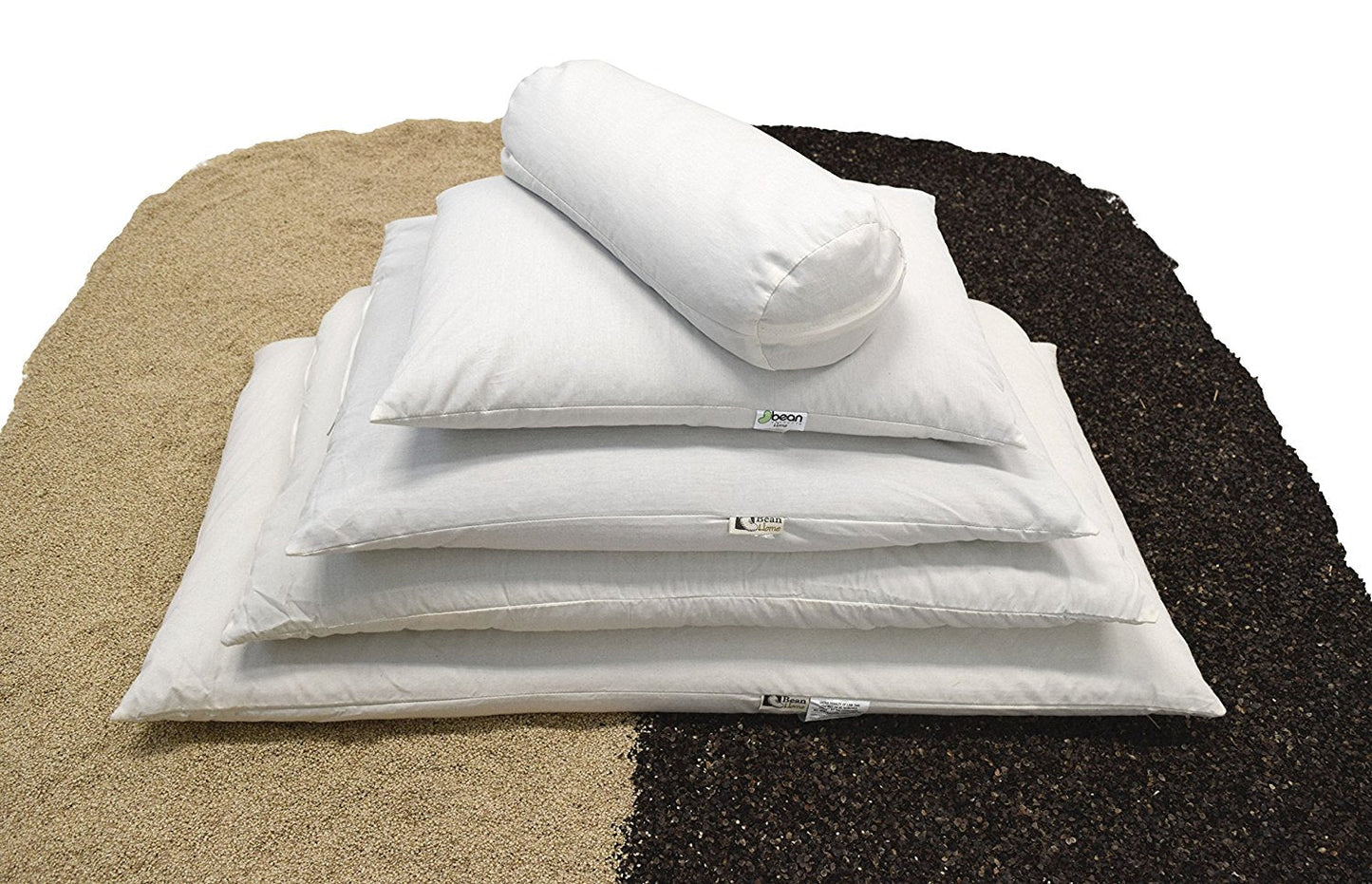 Organic Multi-Grain Sleep Pillow Ideal for Back and Side Sleepers for Therapeutic Head and Neck Support - Buckwheat and Millet Hull Fill