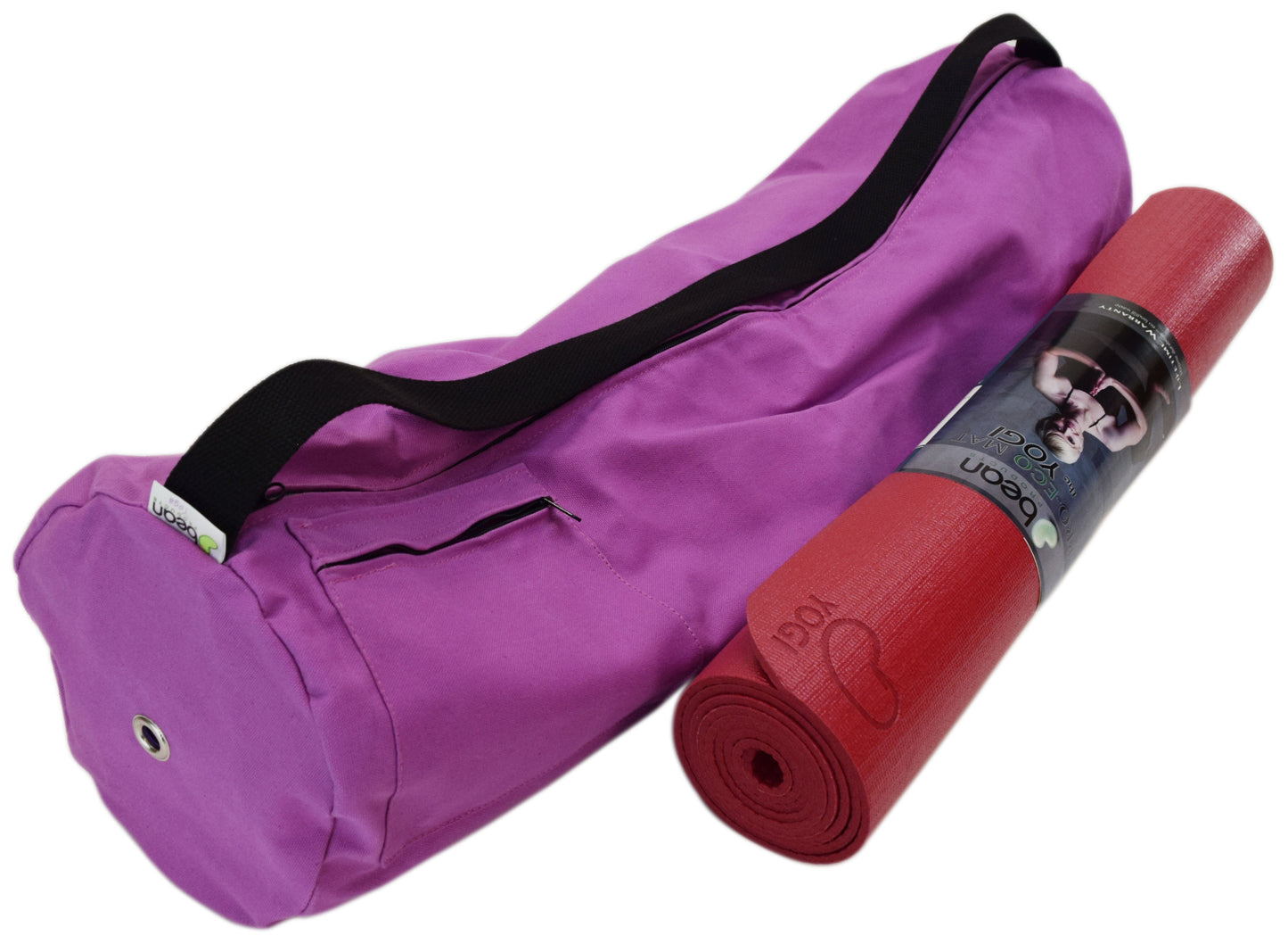 Durable Cotton Yoga Mat Bag, Made in USA - Large and Extra Large Options Available