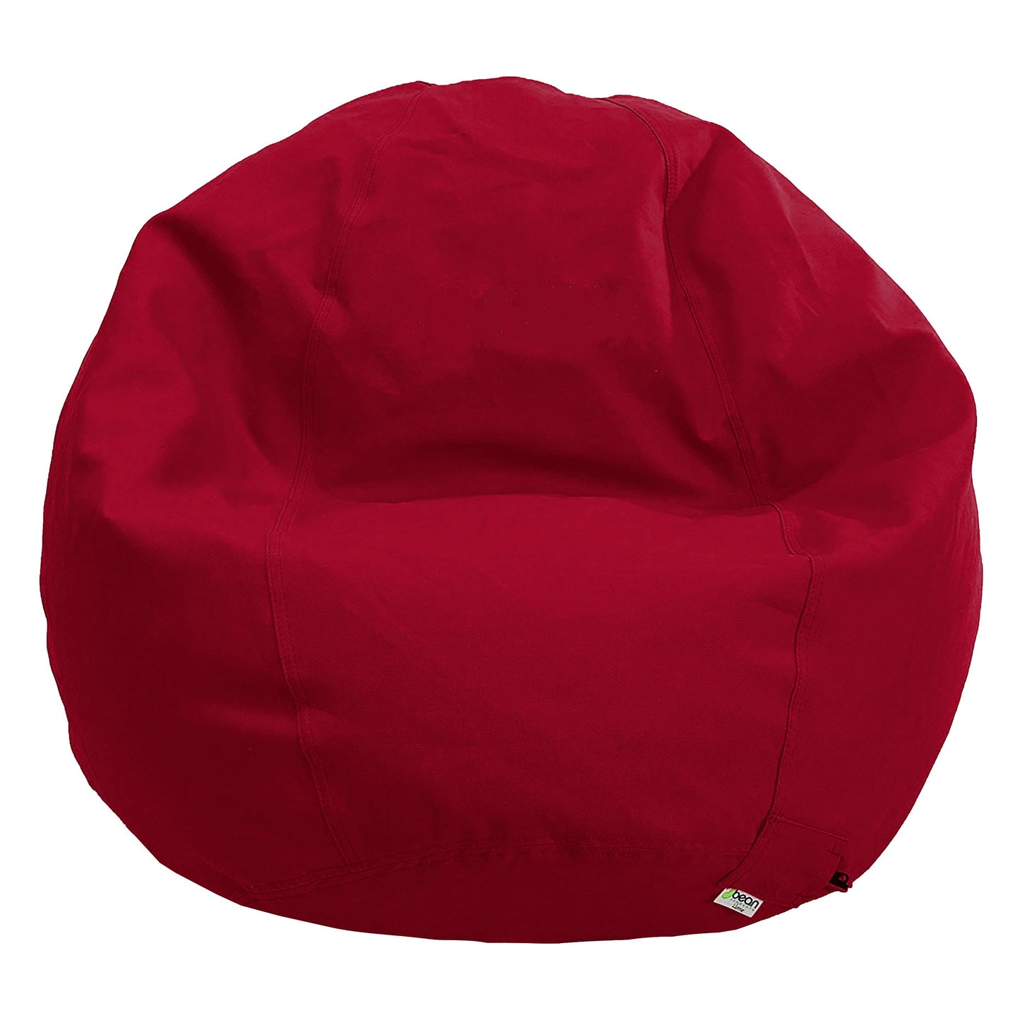 Bean Bag Chair / Lounger Adult Teen size Classic 5 panel Traditional beanbag - Organic Cotton, Comfy Bean MADE IN USA