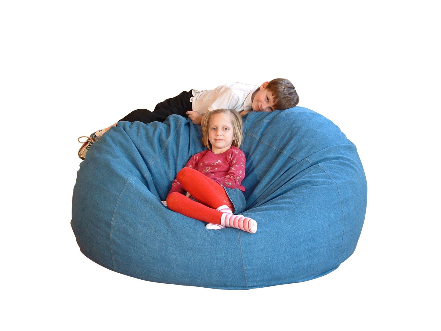 ComfyBean Family Bean Bag Loveseat - Cotton, Organic Cotton, Hemp