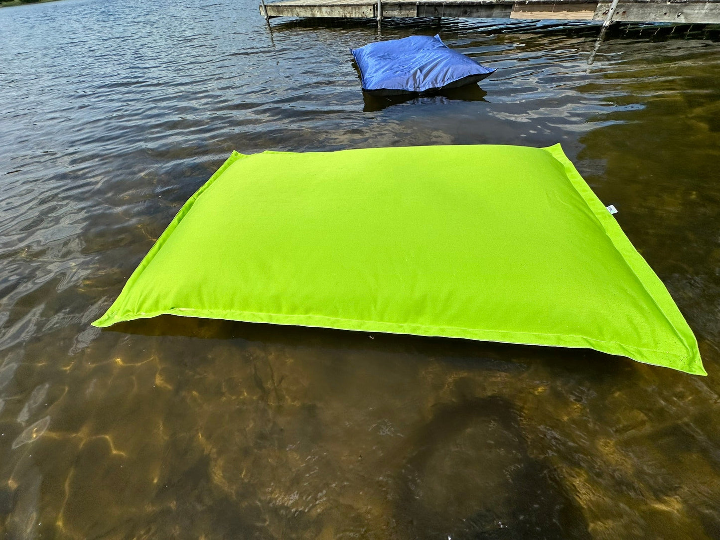 Pool Float Bean Bag Lounger - Extra Large No Air Inflation needed, Made in USA