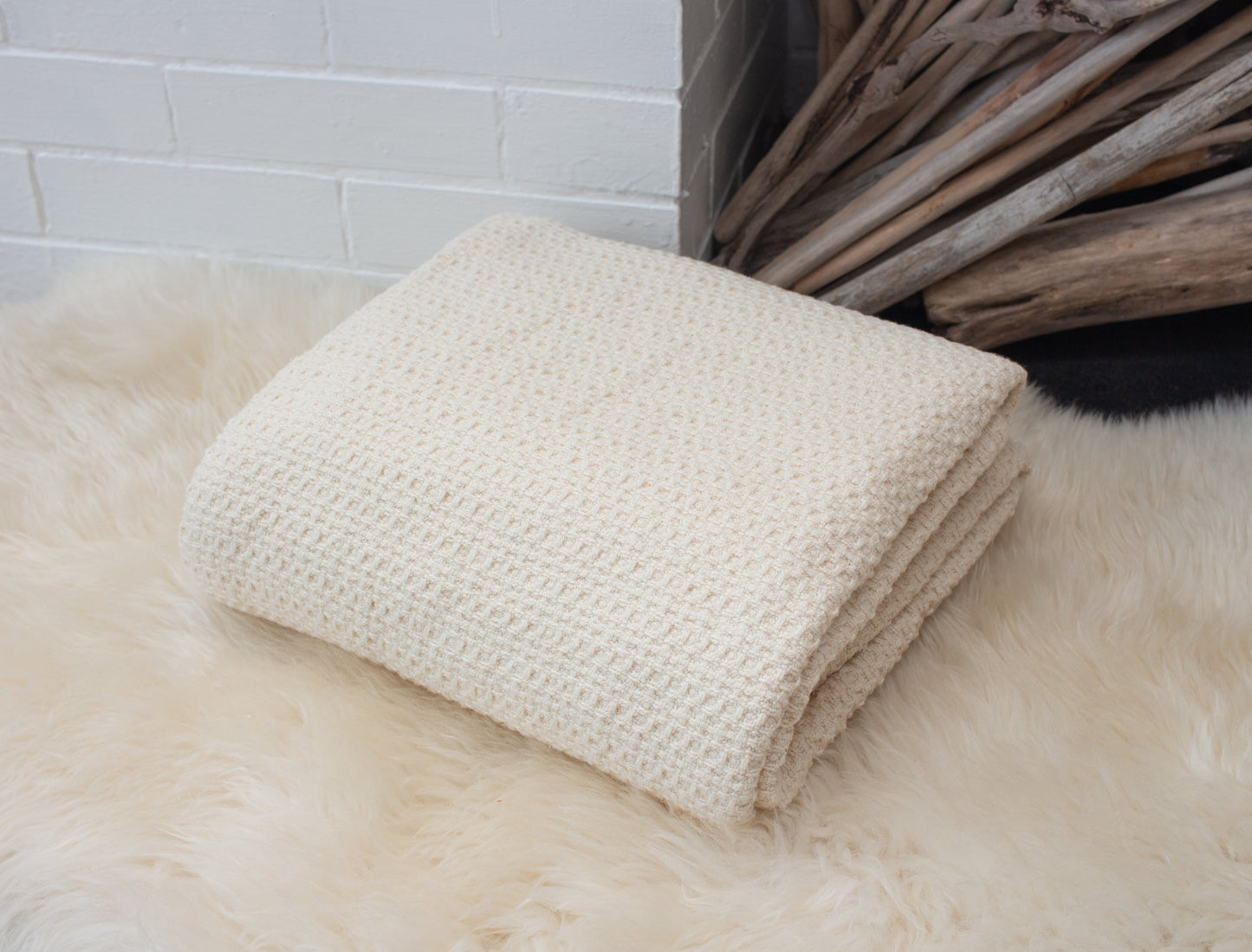 Organic Cotton Throw Blanket | Organic Textiles | Woven Throw Blanket | Earth-Friendly Blanket | Cotton Blanket | Choice of Color