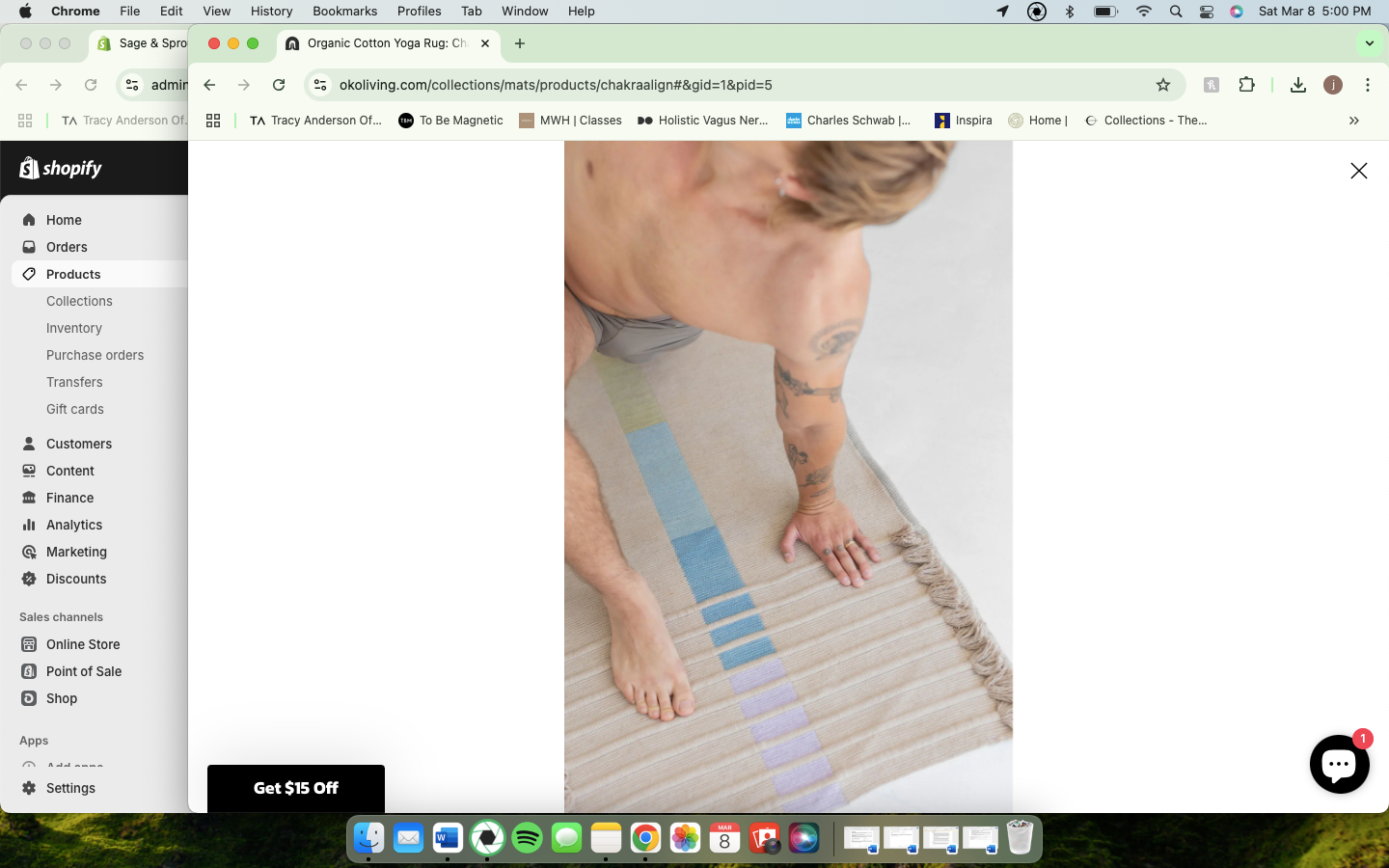 Chakra Energy - Herbal Yoga Mat
