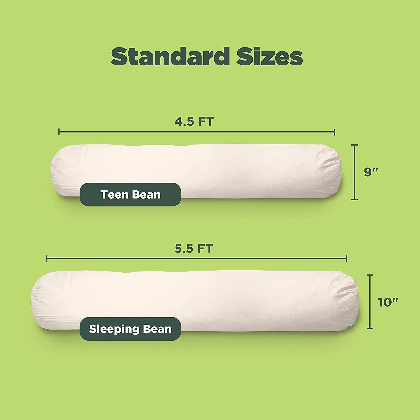 Kidney Bean Child Size - Sleeping Body Pillow