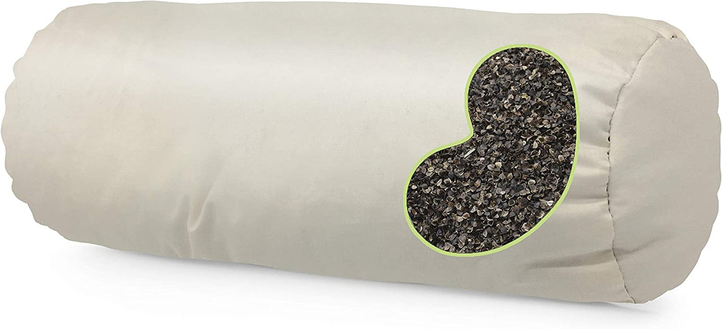 Neck Roll Pillow - Buckwheat or Millet hulls, Organic WheatDreamz