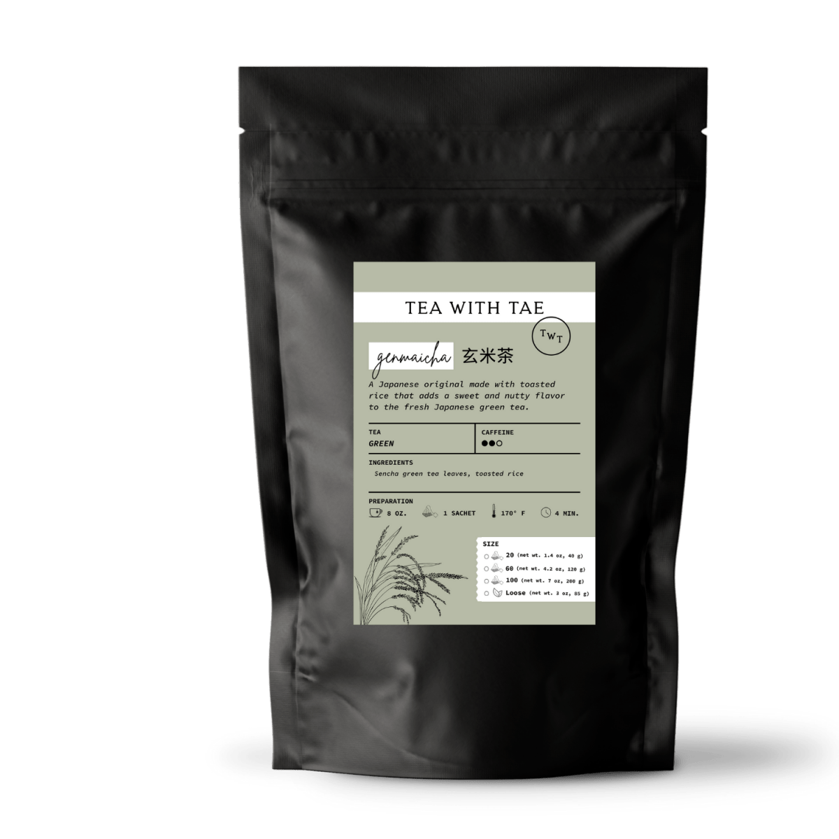 Genmaicha (Traditional Japanese Green Tea) Pouch