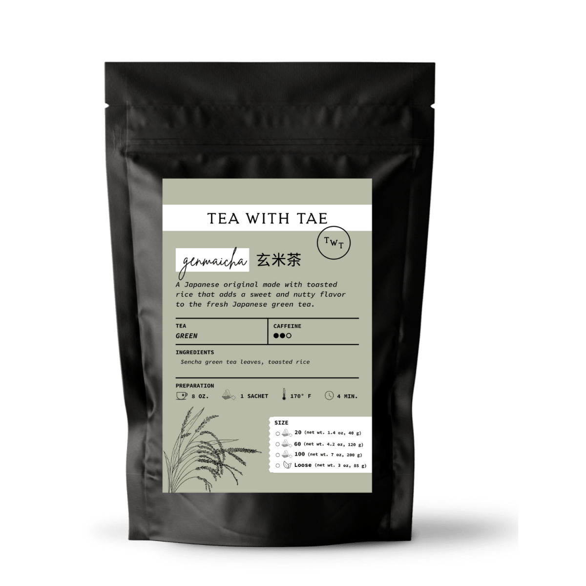Genmaicha (Traditional Japanese Green Tea) Pouch