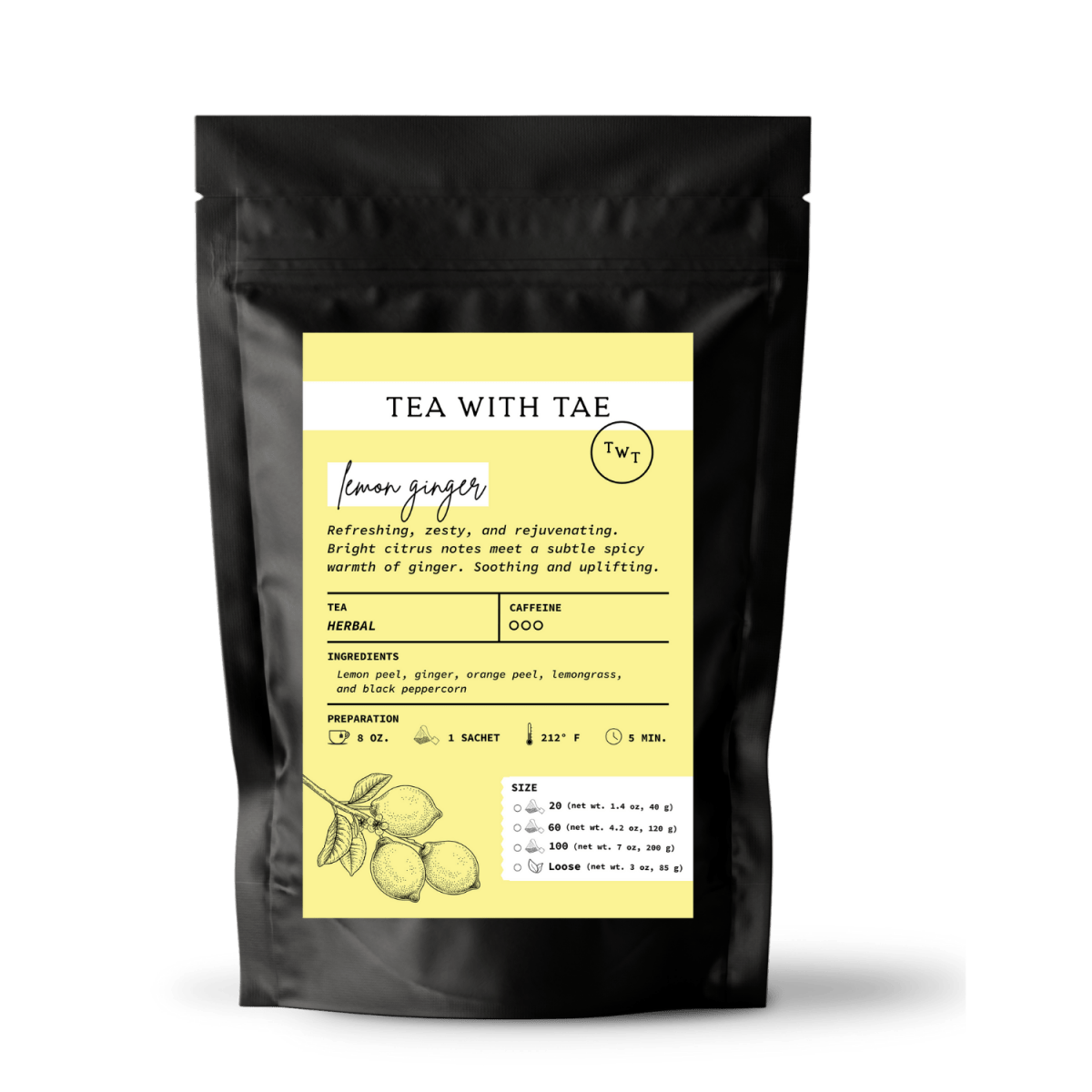 Lemon Ginger Pouch