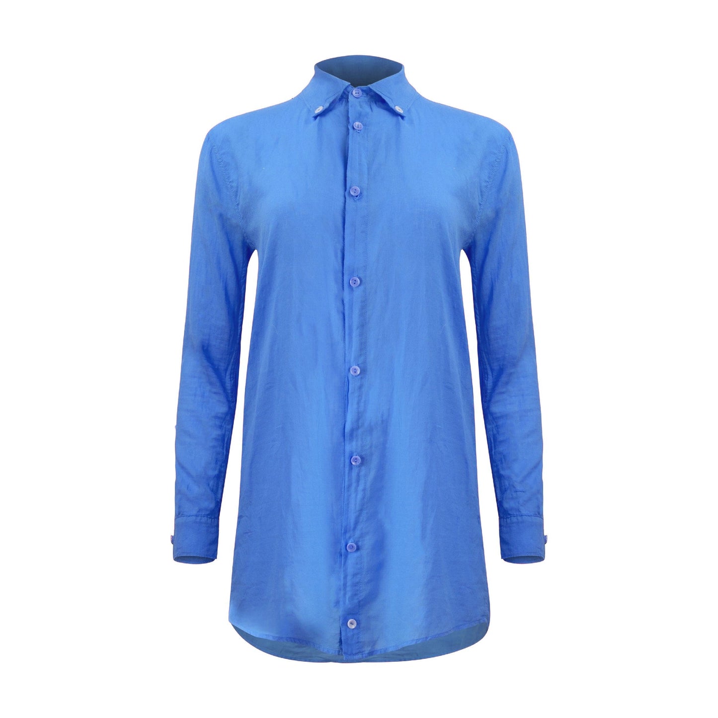 Naomi Linen Tunic Blouse - Glacier