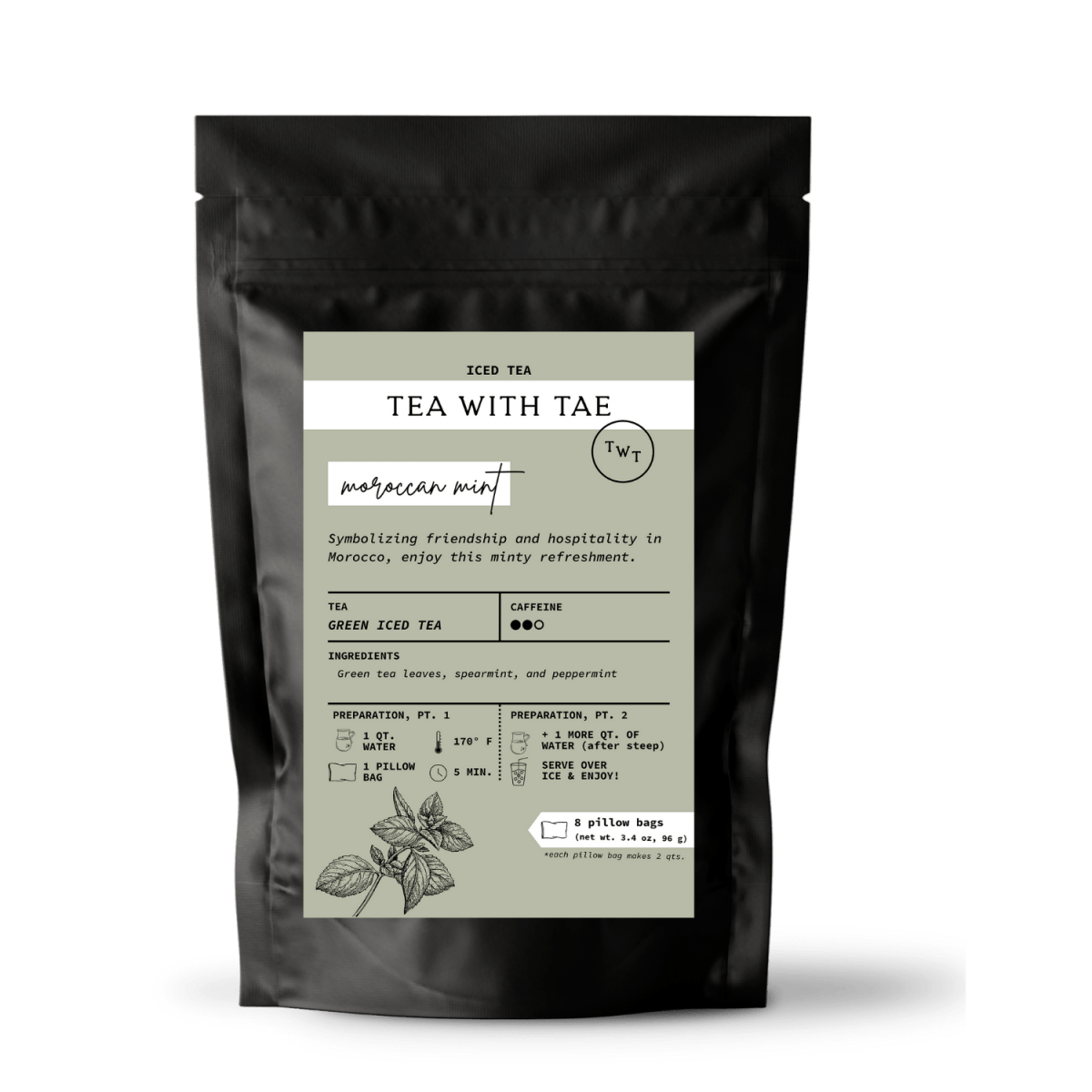 Moroccan Mint Iced Green Tea Pouch