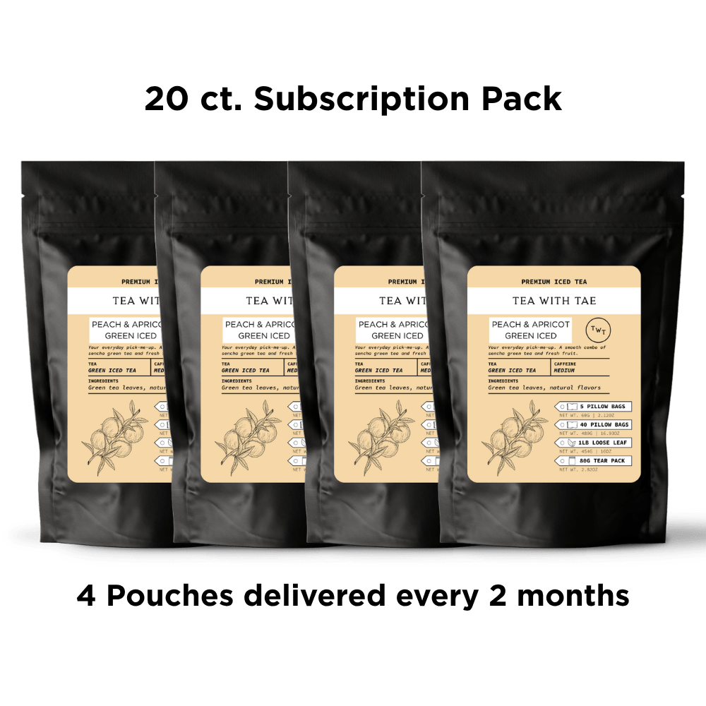 Peach & Apricot Green Iced Tea Pouch