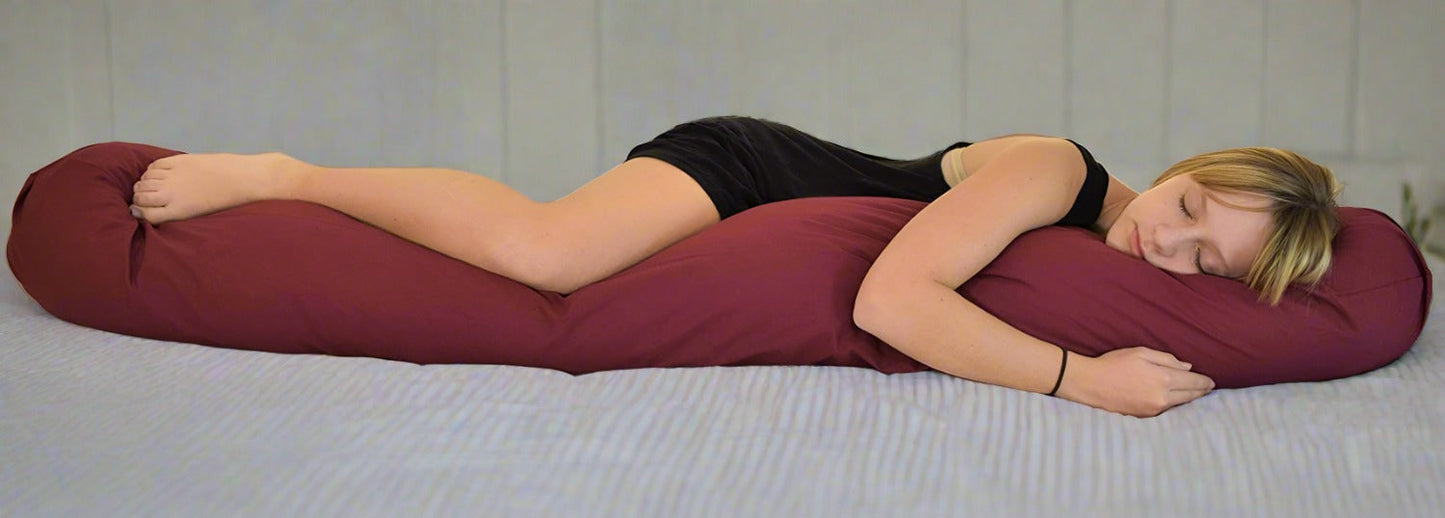 Sleeping Bean Pillowcase - Zippered Organic Cotton Cover