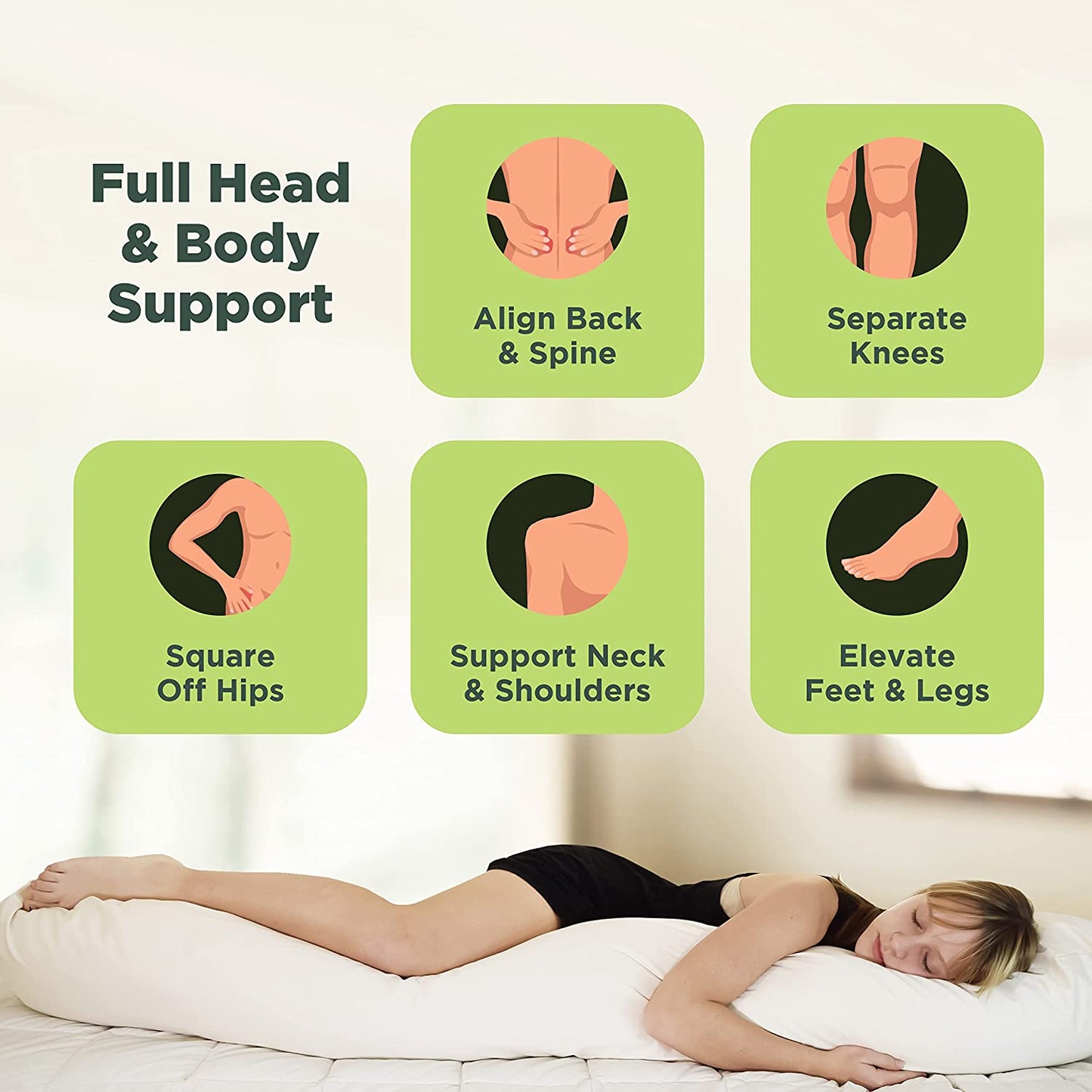 Sleeping Bean Body Pillowand Teen Bean Body Pillow
