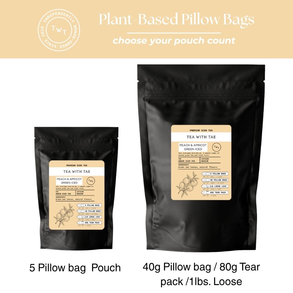 Peach & Apricot Green Iced Tea Pouch