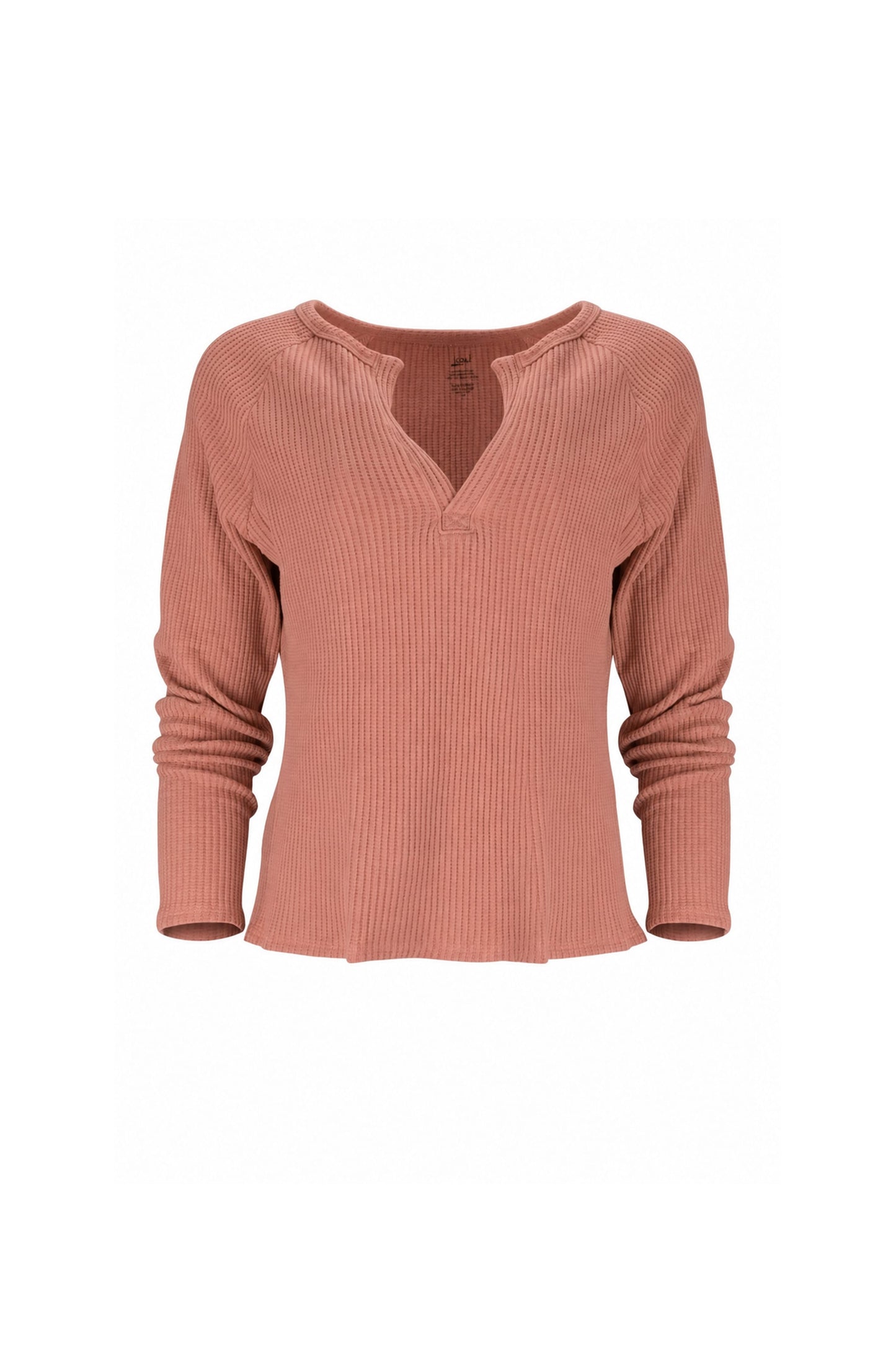 Jules Waffle Knit Organic Cotton V-Neck Pullover