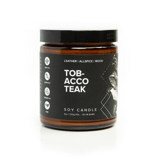 Tobacco Teak Soy Candle