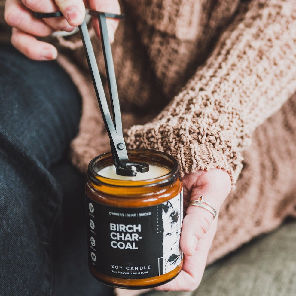Birch Charcoal Soy Candle