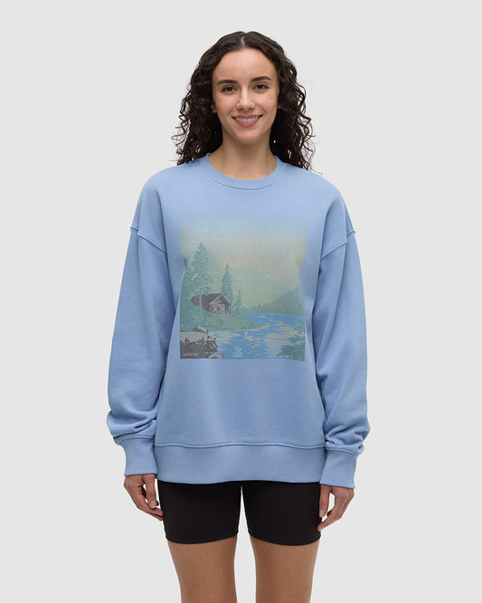 Washed Lakeshore Relaxed Crew