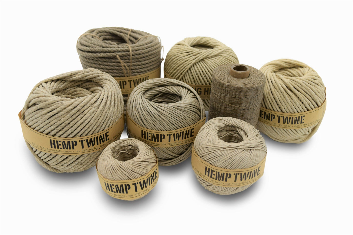 Hemp Twine, Cord Rope Gardening Crafting Cooking Jewelry Decor assorted sizes and colors and beeswax waxed