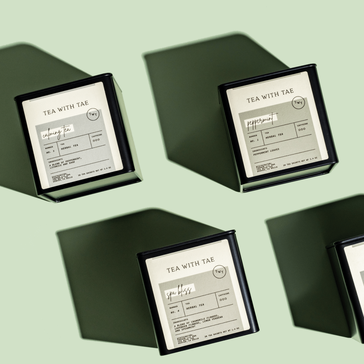 Calming Tea Tin Gift (20 tea sachets)