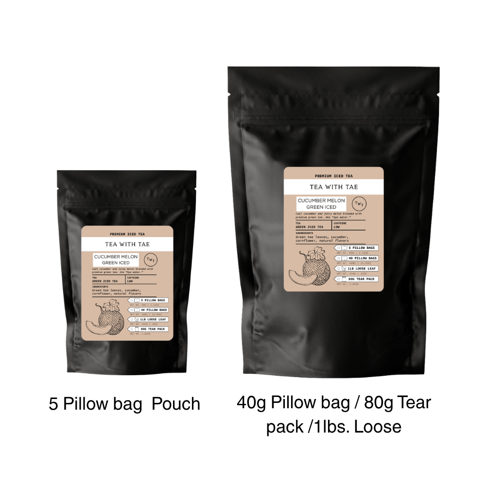 Cucumber Melon Green Iced Tea Pouch