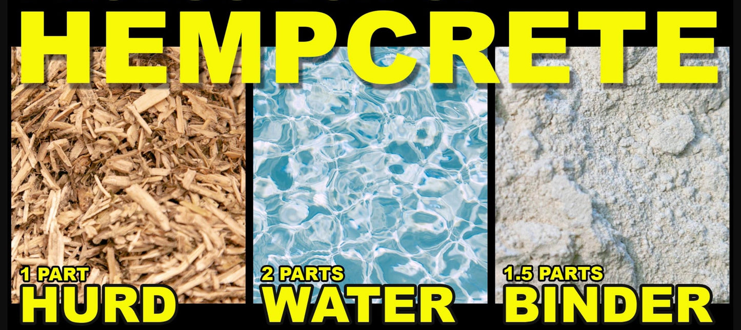 Hemp Crete Hemp Hurd to make hempcrete  - Organic Midwest USA Grown