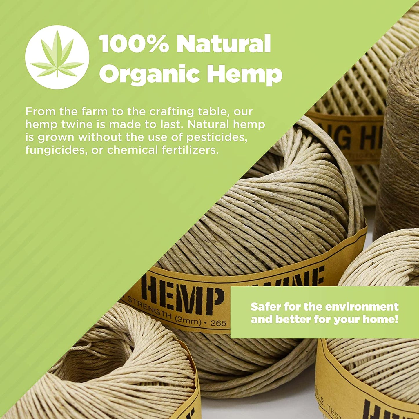 Hemp Twine, Cord Rope Gardening Crafting Cooking Jewelry Decor assorted sizes and colors and beeswax waxed