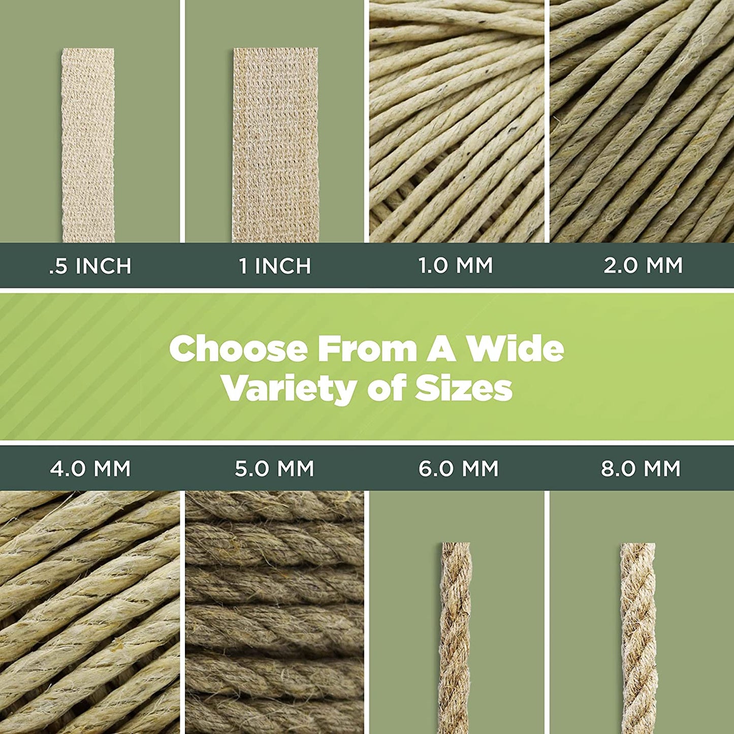Hemp Twine, Cord Rope Gardening Crafting Cooking Jewelry Decor assorted sizes and colors and beeswax waxed