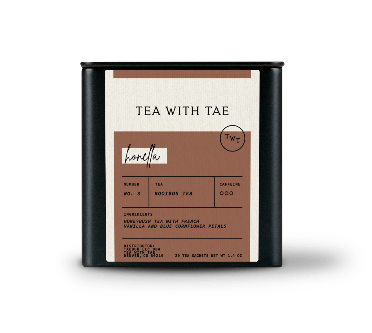 Honella Tea Tin Gift (20 tea sachets)