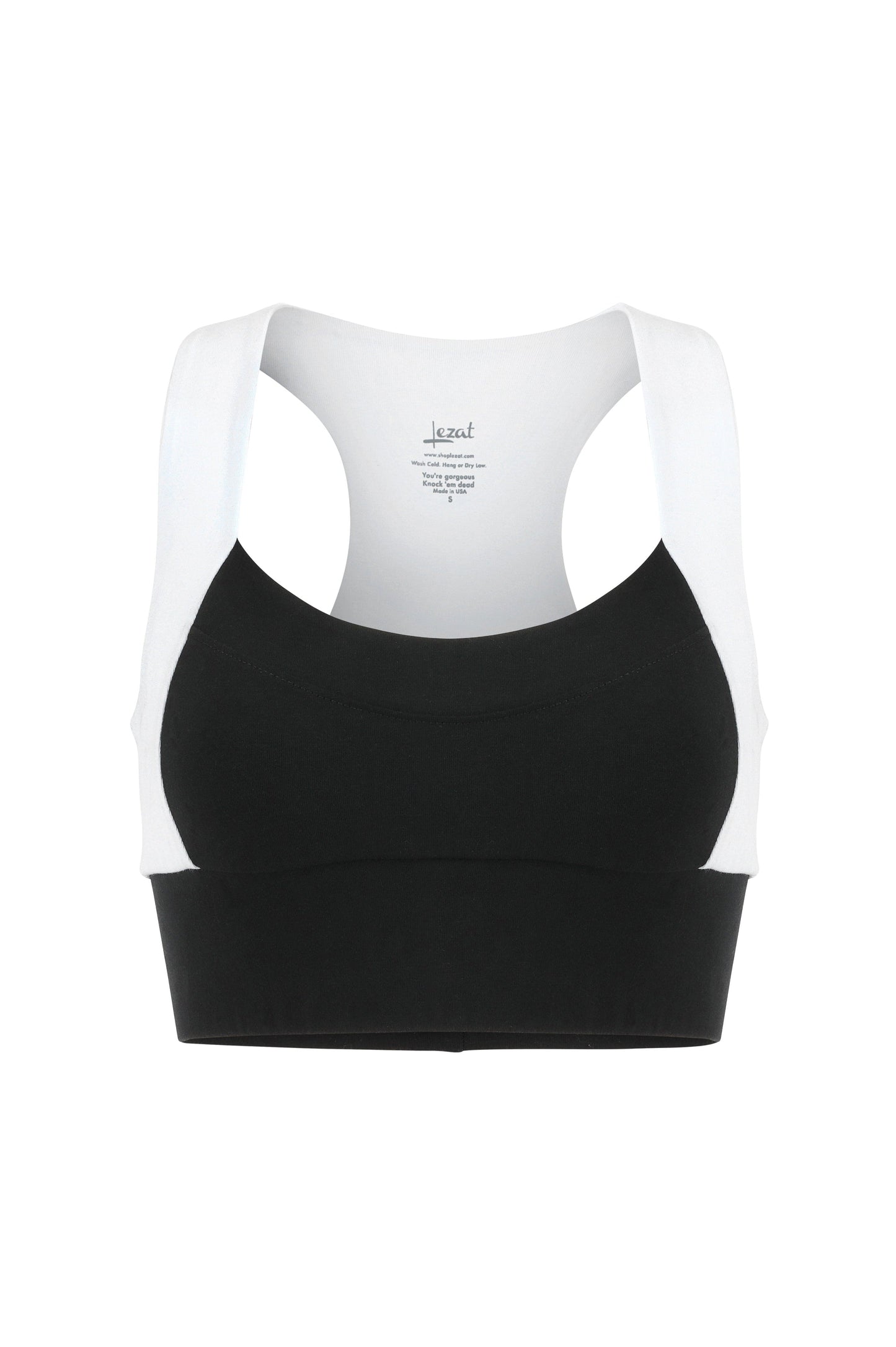 Neda Colorblock Organic Cotton Bra Top