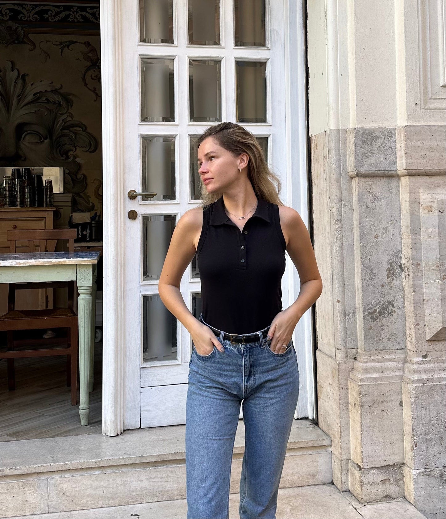 Lexy Organic Cotton Polo Tank