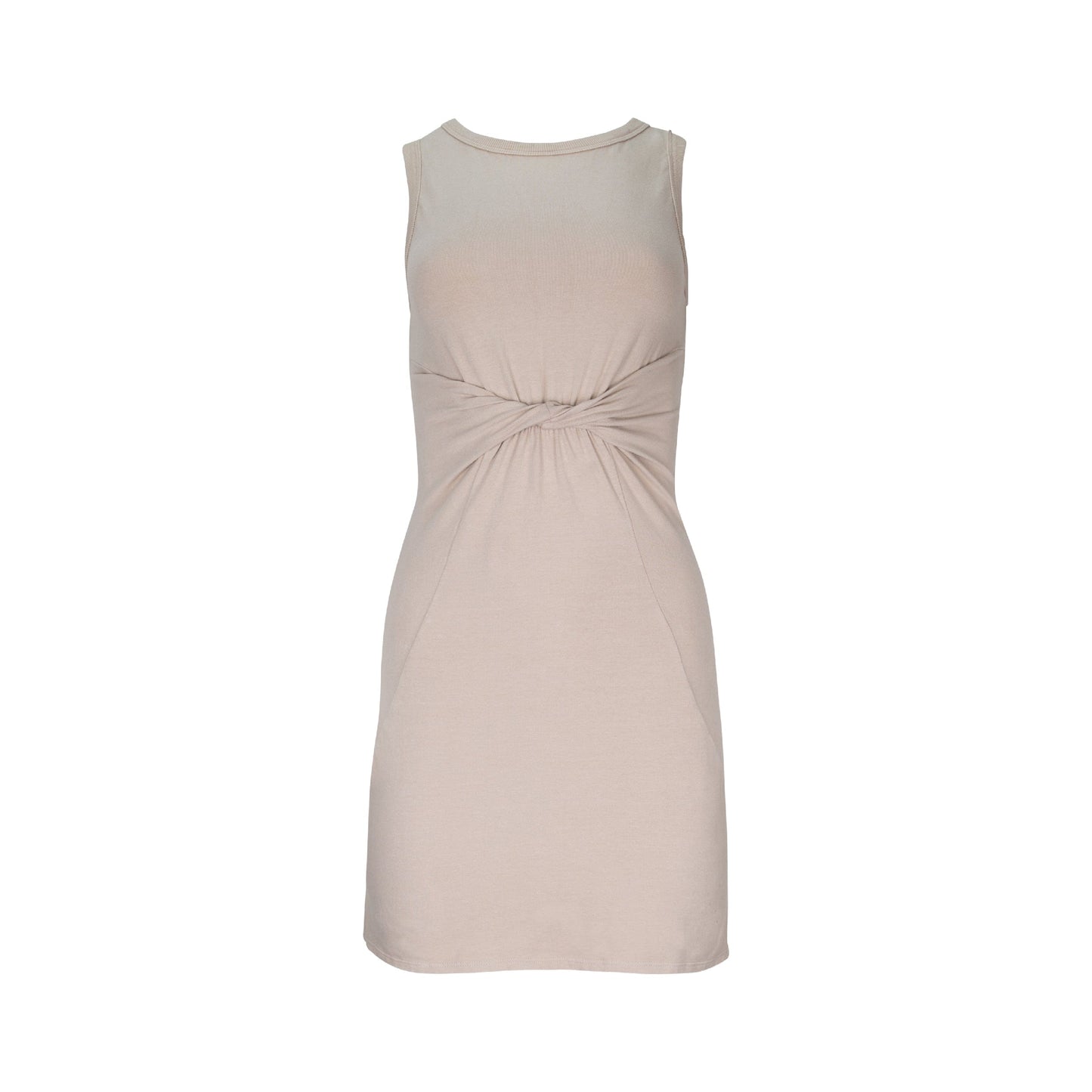 Gigi Organic Cotton Twist Dress - Latte