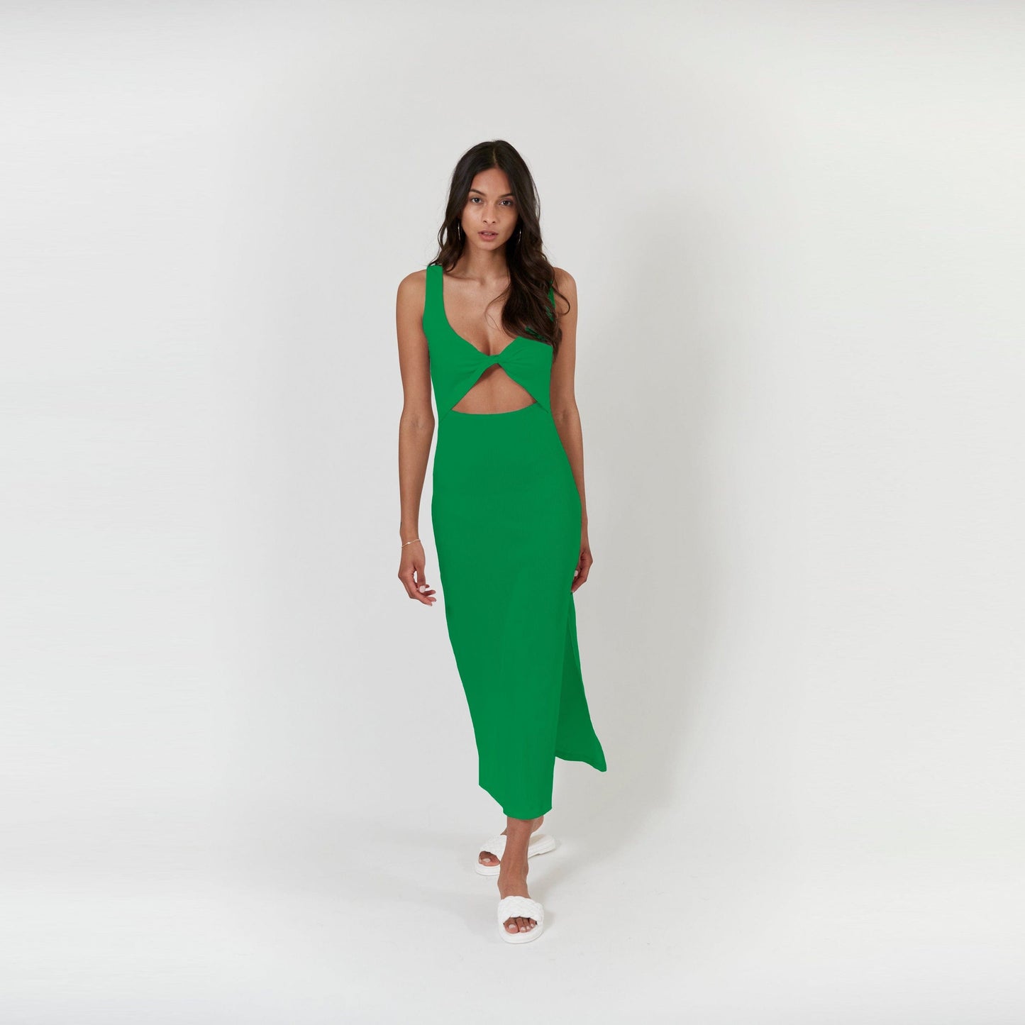 Krista Twist Dress - Kelly Green