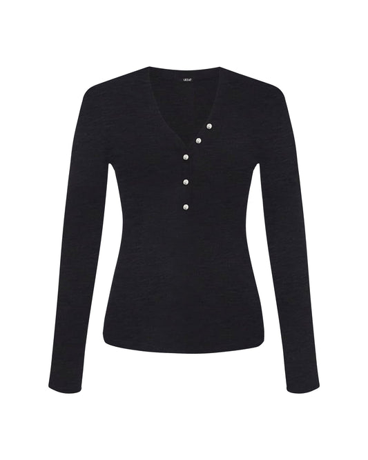 Monroe Organic Cotton Henley Long Sleeve