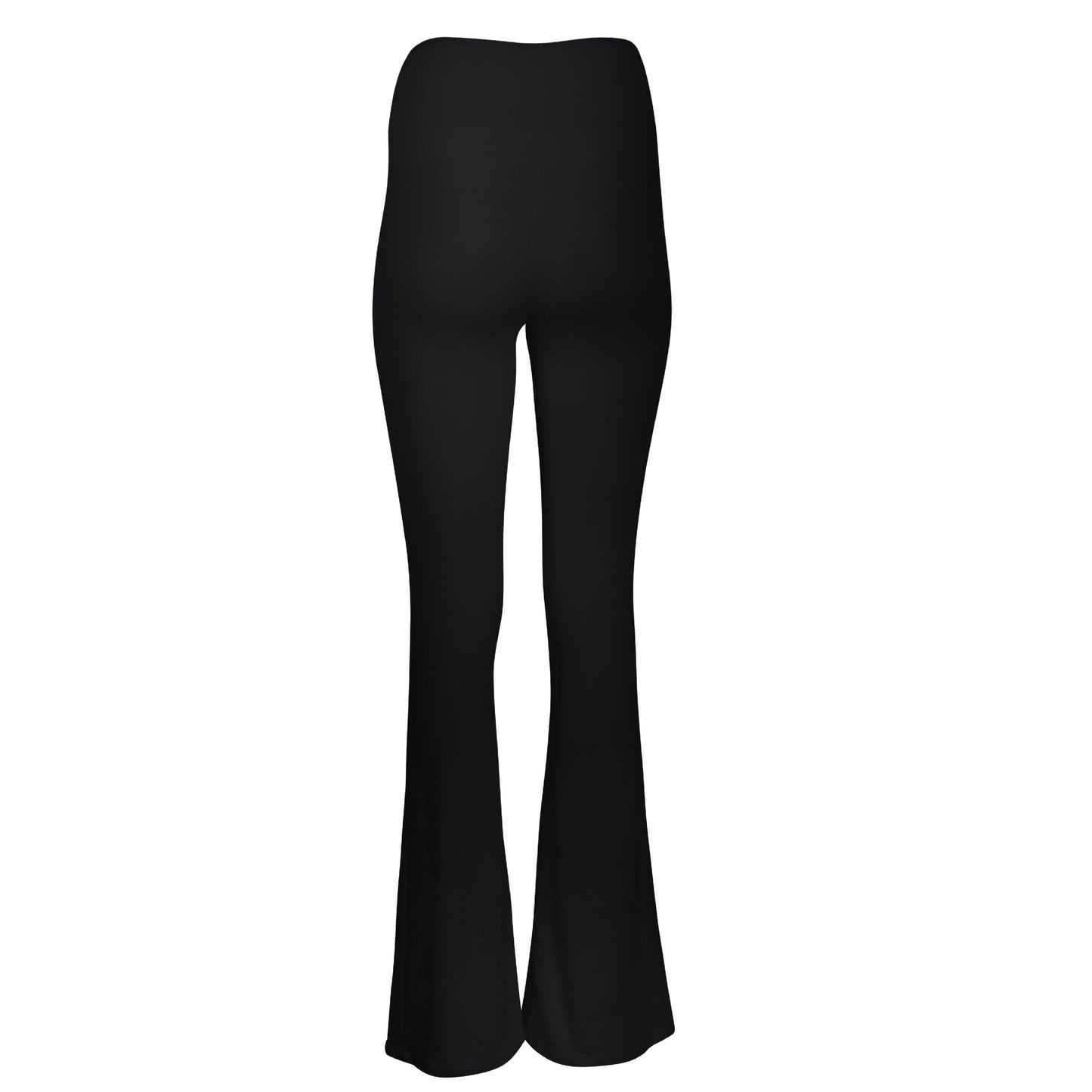 Dana Cotton Split Front Hem Pant - Black
