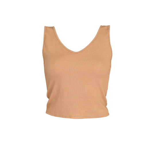 Self-Love Rib Tank - Beige