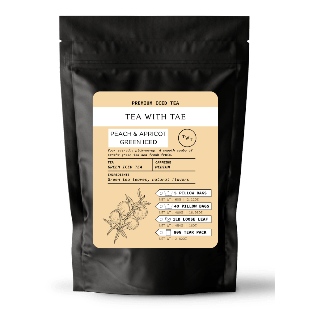 Peach & Apricot Green Iced Tea Pouch