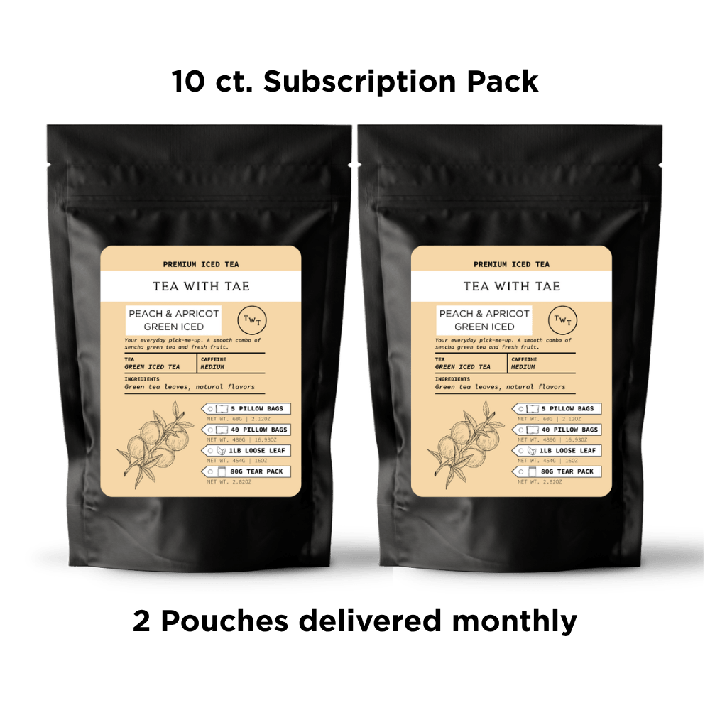 Peach & Apricot Green Iced Tea Pouch